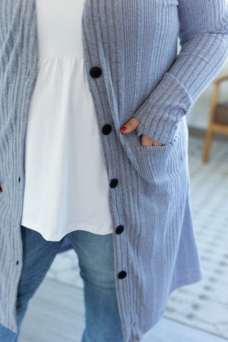 Colbie Ribbed Knit Lightweight Duster (4 colors)-7- Year Round Basic Tops-Michelle Mae-Styled by Stacked - A Plus Size Women's Boutique in Lakeville, MN