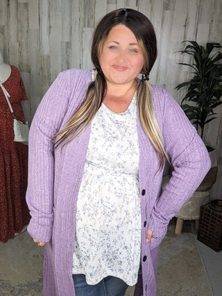 Colbie Ribbed Knit Lightweight Duster (4 colors)-7- Year Round Basic Tops-Michelle Mae-Styled by Stacked - A Plus Size Women's Boutique in Lakeville, MN