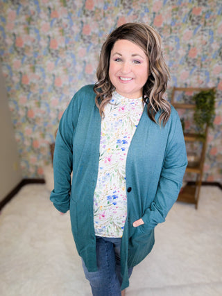 Claire Mockneck Short Sleeve Top in Cottage Wildflower-1- ShortSlv/Slvless Tops-MICHELLE MAE-Styled by Stacked - A Plus Size Women's Boutique in Lakeville, MN