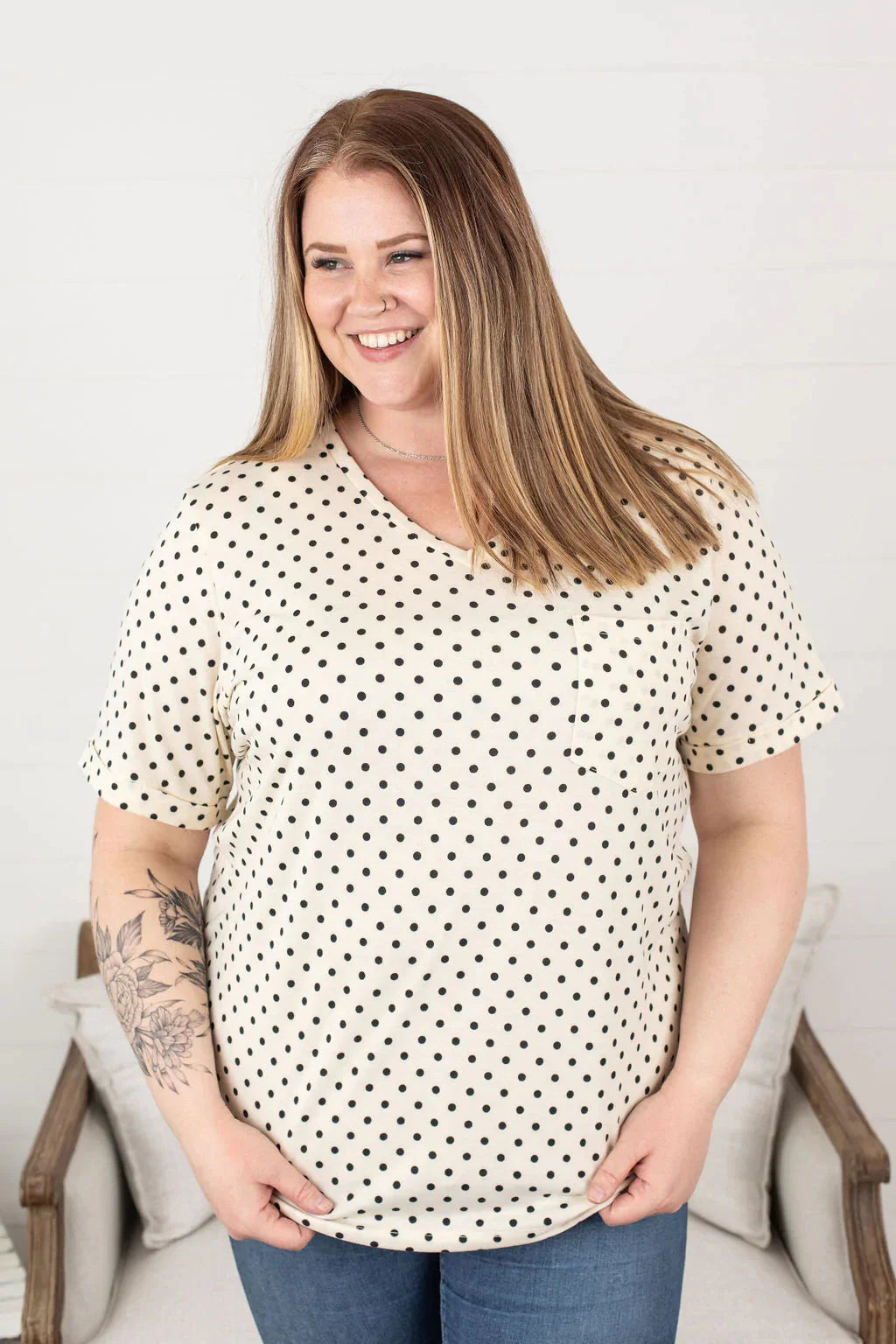 POCKETFUL OF PERFECT- PRINTS SHORT SLEEVE TOPS Michelle Mae 