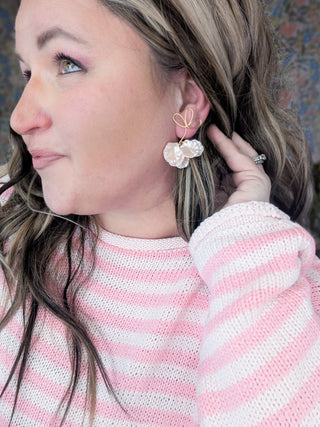 Dangle Blush Petal Drop Earrings-12- Accessories & Gifts-Urbanista-Styled by Stacked - A Plus Size Women's Boutique in Lakeville, MN