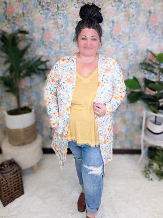 Daphne Lace Accent Tank in Yellow Pear-1- ShortSlv/Slvless Tops-pol-Styled by Stacked - A Plus Size Women's Boutique in Lakeville, MN