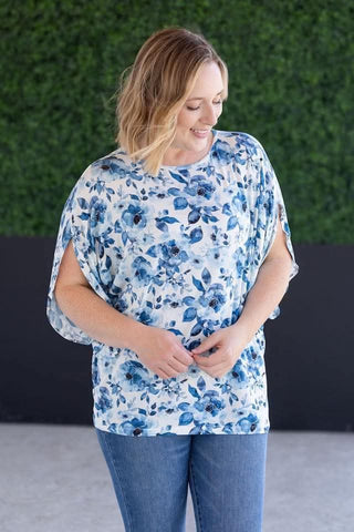 1- ShortSlv/Slvless Tops Darcy Luxe Dolman Top in Florals (5 colors) plus size clothing