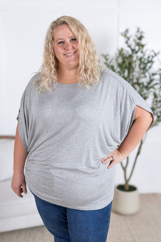 Darcy Luxe Dolman Top- SELECT SOLIDS-1- ShortSlv/Slvless Tops-MICHELLE MAE-Styled by Stacked - A Plus Size Women's Boutique in Lakeville, MN