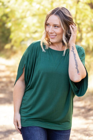 Darcy Luxe Dolman Top SELECT SOLIDS-1- ShortSlv/Slvless Tops-MICHELLE MAE-Styled by Stacked - A Plus Size Women's Boutique in Lakeville, MN