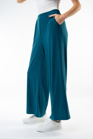Davina Wide Leg Pull On Pants w/Pockets-10- Bottoms Non-Denim-WHITE BIRCH-Styled by Stacked - A Plus Size Women's Boutique in Lakeville, MN