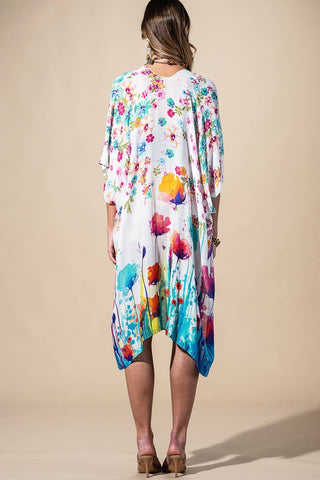Leia Wildflower Splash Kimono-4- Overlayer Tops-Urbanista-Styled by Stacked - A Plus Size Women's Boutique in Lakeville, MN