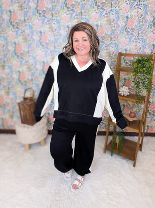 10- Bottoms Non-Denim Deena Scuba Knit Joggers w/Side Stripe plus size clothing