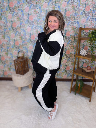 10- Bottoms Non-Denim Deena Scuba Knit Joggers w/Side Stripe plus size clothing