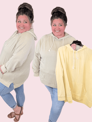 Desiree Mineral Washed Hoodie-3- Hooded Tops-SEW IN LOVE-Styled by Stacked - A Plus Size Women's Boutique in Lakeville, MN