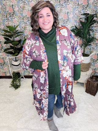 Ellis Cashmere Soft Dolman Cowlneck in Hunter Green-2- Long Sleeve Tops-HAPTICS-Styled by Stacked - A Plus Size Women's Boutique in Lakeville, MN