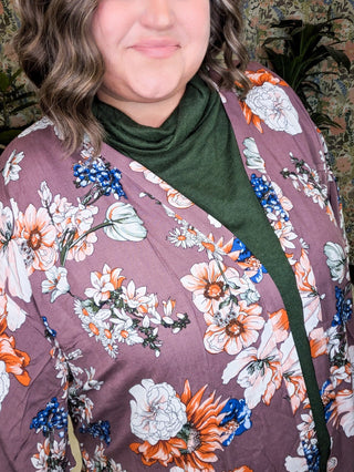 Ellis Cashmere Soft Dolman Cowlneck in Hunter Green-2- Long Sleeve Tops-HAPTICS-Styled by Stacked - A Plus Size Women's Boutique in Lakeville, MN