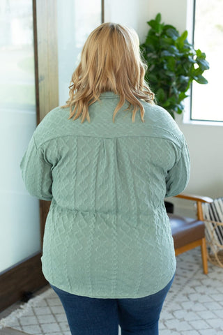 Emaline Premium Lightweight Cable Knit Shacket (5 colors)-2- Long Sleeve Tops-Michelle Mae-Styled by Stacked - A Plus Size Women's Boutique in Lakeville, MN