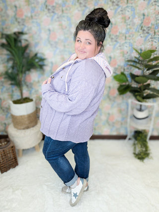 Emaline Premium Lightweight Cable Knit Shacket (5 colors)-2- Long Sleeve Tops-Michelle Mae-Styled by Stacked - A Plus Size Women's Boutique in Lakeville, MN