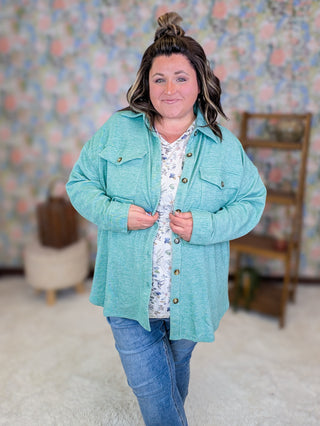 2- Long Sleeve Tops Embry Perfect Brushed Buttondown Shirket (5 Colors) plus size clothing
