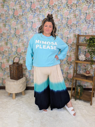 11- Dress/Romp/Jump Enid Flowy Side-Split Beach Pants plus size clothing