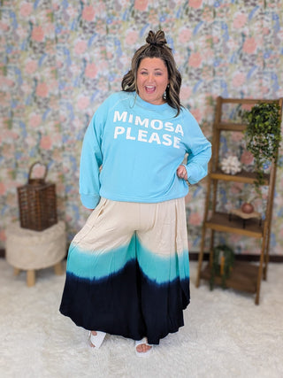 11- Dress/Romp/Jump Enid Flowy Side-Split Beach Pants plus size clothing