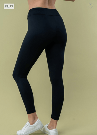 Everyday Essential High Rise Butter Soft Leggings in Black-8- Legging/Lounge/Bralette-WHITE BIRCH-Styled by Stacked - A Plus Size Women's Boutique in Lakeville, MN