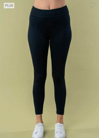 Everyday Essential High Rise Butter Soft Leggings in Black-8- Legging/Lounge/Bralette-WHITE BIRCH-Styled by Stacked - A Plus Size Women's Boutique in Lakeville, MN