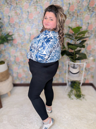Everyday Essential High Rise Butter Soft Leggings in Black-8- Legging/Lounge/Bralette-WHITE BIRCH-Styled by Stacked - A Plus Size Women's Boutique in Lakeville, MN