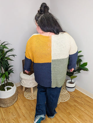 Filly Four Square Sweater (2 colors)-2- Long Sleeve Tops-Davi and Dani-Styled by Stacked - A Plus Size Women's Boutique in Lakeville, MN