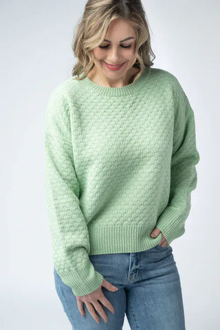 Meadow Textured Spring Sweater in Solids (5 Colors)-2- Long Sleeve Tops-MICHELLE MAE-Styled by Stacked - A Plus Size Women's Boutique in Lakeville, MN