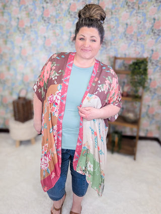 1- ShortSlv/Slvless Tops Glenda Draped Sleeve Ribbed Top in Seafoam plus size clothing