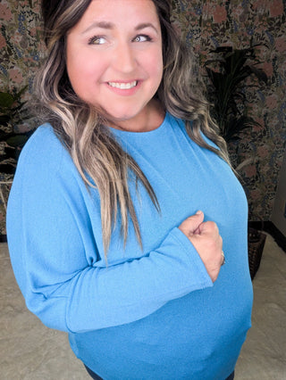 Gracie Boatneck Long Sleeve Dolman (3 colors)-2- Long Sleeve Tops-WHITE BIRCH-Styled by Stacked - A Plus Size Women's Boutique in Lakeville, MN