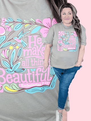 He Makes All Things Beautiful Tee *DEAL*-6- Graphic Tops-i love my freedom-Styled by Stacked - A Plus Size Women's Boutique in Lakeville, MN