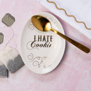 I Hate Cooking Ceramic Spoon Rest-12- Accessories & Gifts-Totalee Gift-Styled by Stacked - A Plus Size Women's Boutique in Lakeville, MN