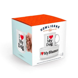 ***I Heart My Dog Mug + Dog Bowl Set-12- Accessories & Gifts-Fred & Friends-Styled by Stacked - A Plus Size Women's Boutique in Lakeville, MN