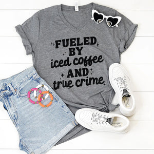Iced Coffee + True Crime Gray Tee