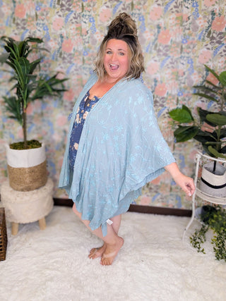 Delta Sleeveless Romper in Navy Ribbed Floral-11- Dress/Romp/Jump-HEIMISH-Styled by Stacked - A Plus Size Women's Boutique in Lakeville, MN