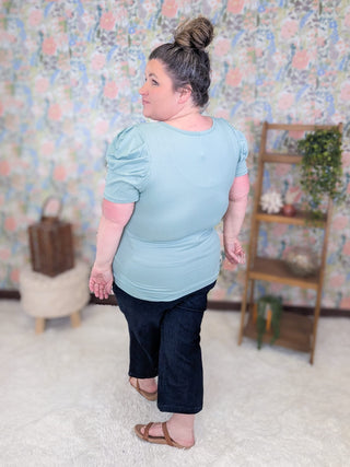 9- Bottoms Denim Judy Blue Darkwash Wide Crop w/Braid Detail plus size clothing