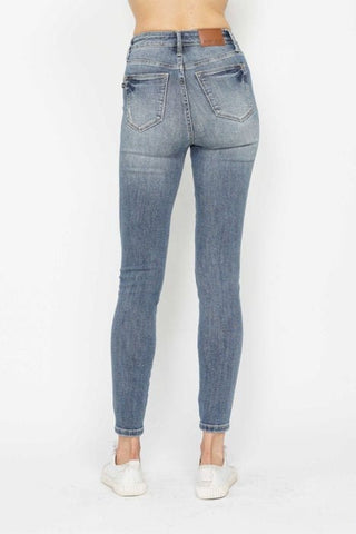 Judy Blue High Rise Super Sanded Tummy Control Skinny-9- Bottoms Denim-Judy Blue-Styled by Stacked - A Plus Size Women's Boutique in Lakeville, MN