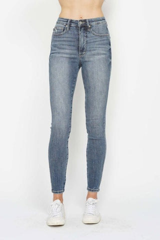 Judy Blue High Rise Super Sanded Tummy Control Skinny-9- Bottoms Denim-Judy Blue-Styled by Stacked - A Plus Size Women's Boutique in Lakeville, MN