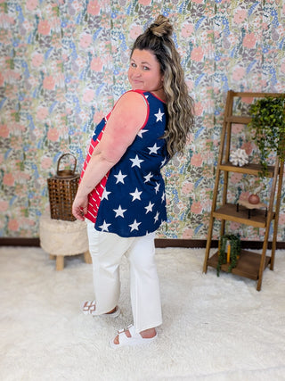 9- Bottoms Denim Judy Blue Kick Flare Crop in Creamy Ivory plus size clothing