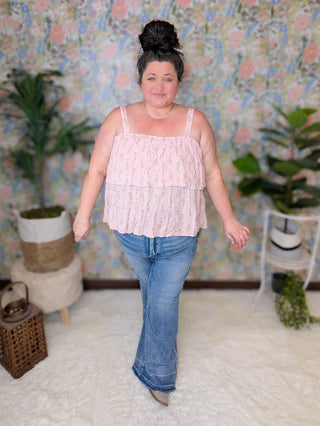 Judy Blue Tummy Control High Rise Released Hem Flare-9- Bottoms Denim-Judy Blue-Styled by Stacked - A Plus Size Women's Boutique in Lakeville, MN