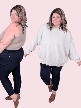 Judy Blue Tummy Control Skinny in Dark Navy-9- Bottoms Denim-Judy Blue-Styled by Stacked - A Plus Size Women's Boutique in Lakeville, MN