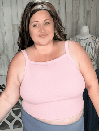 8- Legging/Lounge/Bralette Julissa Ribbed Racerback Brami w/Built in Bra plus size clothing