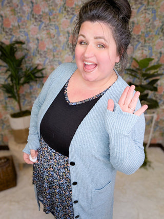 Kelbie Ribbed Duster w/Pockets in Solids (5 colors)-4- Overlayer Tops-MICHELLE MAE-Styled by Stacked - A Plus Size Women's Boutique in Lakeville, MN