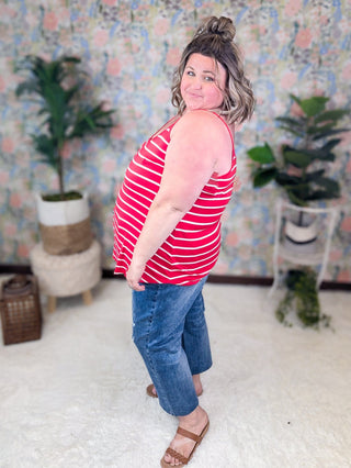 Kenna Reversible Tank in Stripes (6 Colors)-1- ShortSlv/Slvless Tops-ZENANA-Styled by Stacked - A Plus Size Women's Boutique in Lakeville, MN