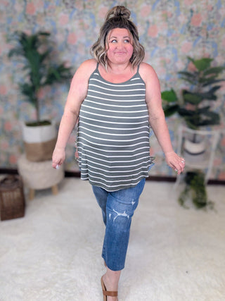 Kenna Reversible Tank in Stripes (6 Colors)-1- ShortSlv/Slvless Tops-ZENANA-Styled by Stacked - A Plus Size Women's Boutique in Lakeville, MN