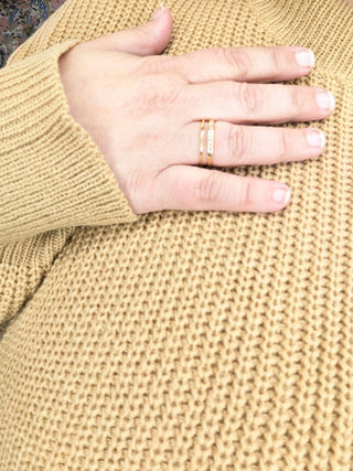 Layered Adjustable Ring with Stone Accents-12- Accessories & Gifts-urbanista-Styled by Stacked - A Plus Size Women's Boutique in Lakeville, MN