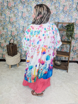 Leia Wildflower Splash Kimono-4- Overlayer Tops-Urbanista-Styled by Stacked - A Plus Size Women's Boutique in Lakeville, MN