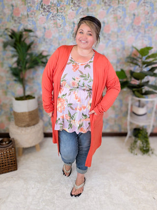 Lena Scoopneck Short Sleeve Babydoll in Florals-1- ShortSlv/Slvless Tops-BE STAGE-Styled by Stacked - A Plus Size Women's Boutique in Lakeville, MN