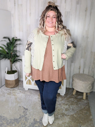 Lila Ribbed Boucle Knit Tank (2 colors)-1- ShortSlv/Slvless Tops-WHITE BIRCH-Styled by Stacked - A Plus Size Women's Boutique in Lakeville, MN