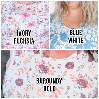 1- ShortSlv/Slvless Tops Livi Triple Stretch Scoopneck Tank- SELECT PRINTS plus size clothing