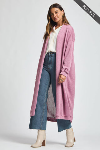 Lois Longline Cardigan (3 Colors)-4- Overlayer Tops-Dear Scarlett-Styled by Stacked - A Plus Size Women's Boutique in Lakeville, MN