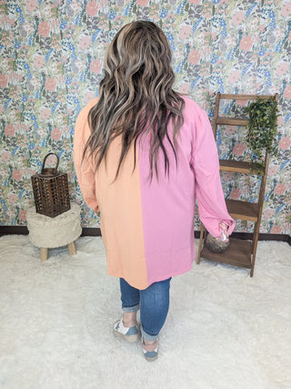 Lonnie Colorblock Blazer (2 Colors)-4- Overlayer Tops-Davi and Dani-Styled by Stacked - A Plus Size Women's Boutique in Lakeville, MN